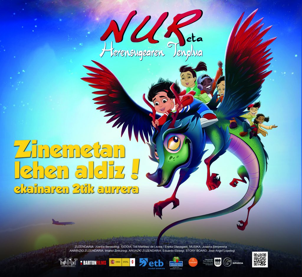 El 2 de junio se estrena la nueva película de animación “Nur eta Herensugearen Tenplua”